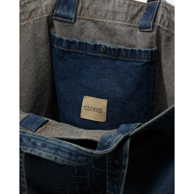 Closed Denim Tote Bag Dark Blue