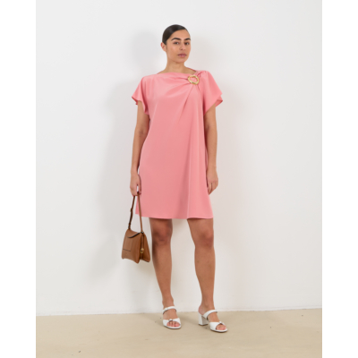 Joseph Anika satin twill jurk blush