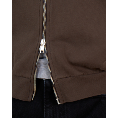 Ame Antwerp Nona Cardigan Vest met Rits Bruin