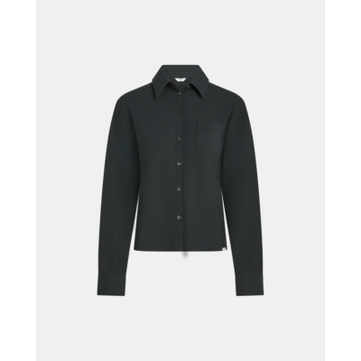 Penn&Ink Blouse Lange Mouw Donker Grijs