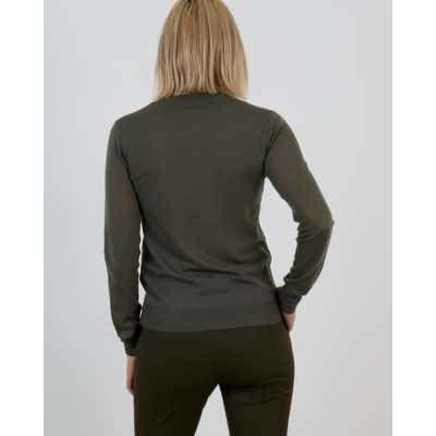 Joseph Cashair Kasjmier Pullover Kaki Groen