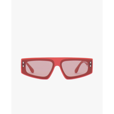Isabel Marant Sunglasses Zoomy Pearled Red Burgundy