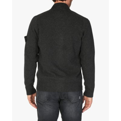 Stone Island Wollen vest donker grijs