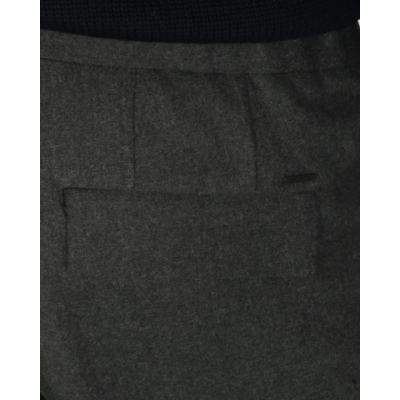 Incotex  Donkergrijze pantalon van wol