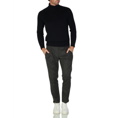 Incotex  Donkergrijze pantalon van wol