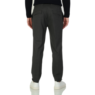 Incotex  Donkergrijze pantalon van wol
