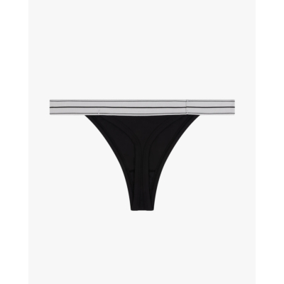 Love Stories Roomie thong with mid-waist in black