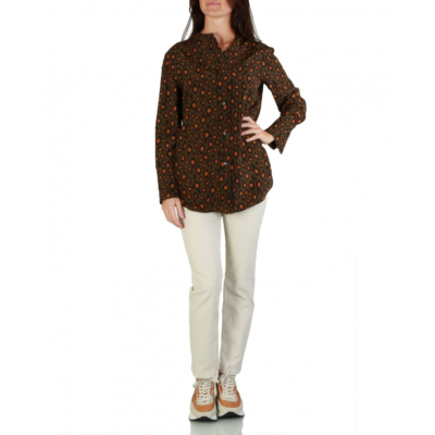 Aspesi Silk Shirt Military Mottle
