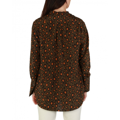 Aspesi Silk Shirt Military Mottle