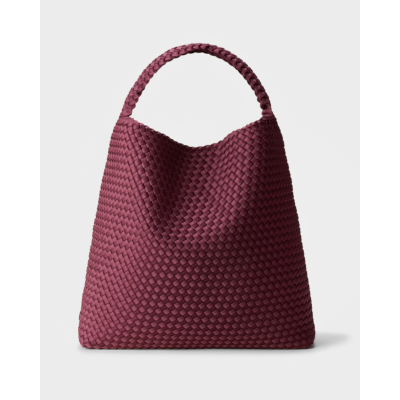 Naghedi Nomad Large Hobo Bag Bordeaux