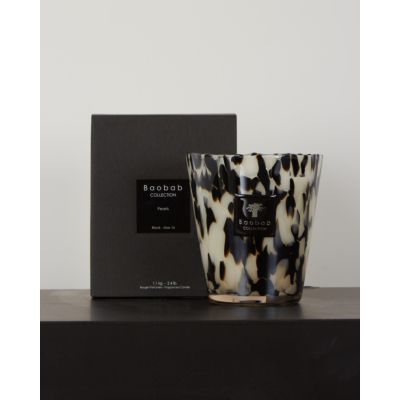 Baobab Collection Geurkaars Pearls Black Max16