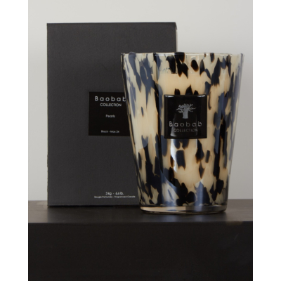 Baobab Collection Geurkaars Pearls Black Max24
