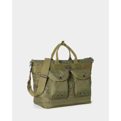 RRL Nylon Utility Messengertas Olive