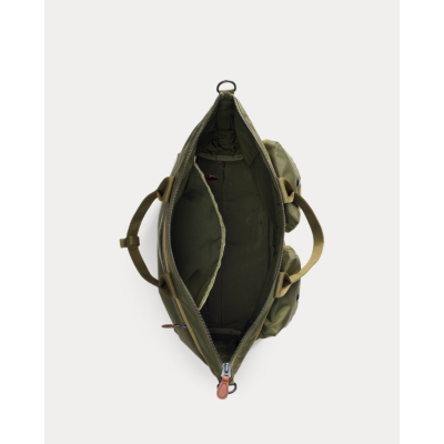 RRL Nylon Utility Messengertas Olive