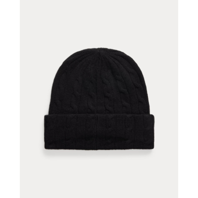 Ralph Lauren Cable Knit Beanie Black