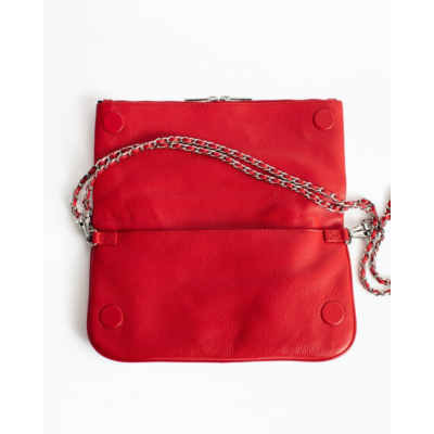 Zadig & Voltaire Rock Nano grained leather bag passion