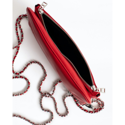Zadig & Voltaire Rock Nano grained leather bag passion