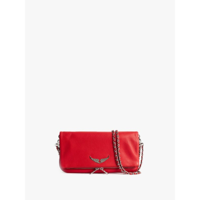 Zadig & Voltaire Rock Nano grained leather bag passion