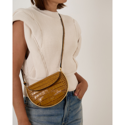Wandler Kate Mini Bag Crossbody Saddle Croco