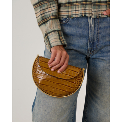 Wandler Kate Mini Bag Crossbody Saddle Croco